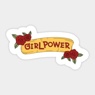 girl power rose - super girl rose Sticker